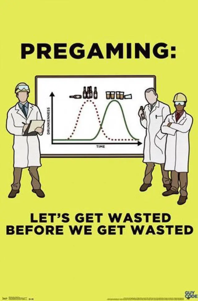 Main image of Guy Code - Pregaming Poster Print (24 x 36)