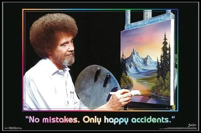 Main image of Bob Ross - Accidents Poster Print (34 x 22)