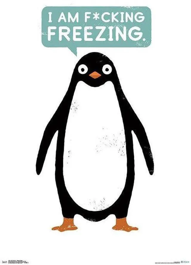 Main image of David Olenick - Talking Penguin Poster Print (22 x 34)