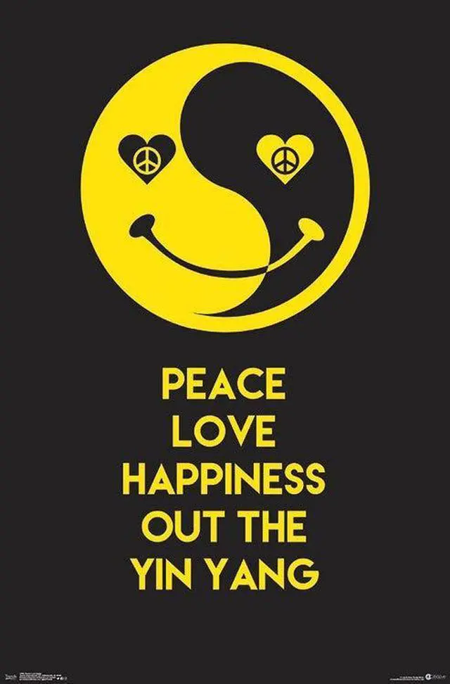 Main image of Peace Love Happy Poster Print (22 x 34)