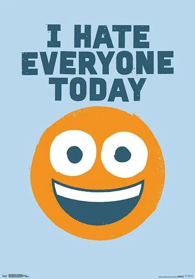 Main image of David Olenick - Hate Everyone Poster Print (22 x 34)