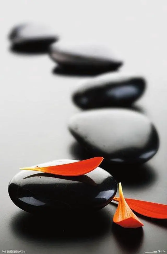 Main image of Massage Stones - Red Poster Print (22 x 34)