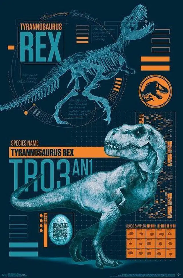 Main image of Jurassic World 2 - T-Rex Poster Print (22 x 34)