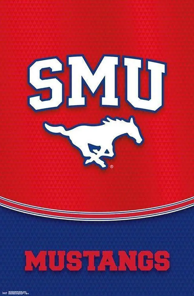 Main image of Southern Methodist University - Logo 18 Poster Print (22 x 34)