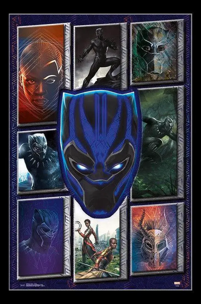 Main image of Black Panther - Collage Poster Print (22 x 34)