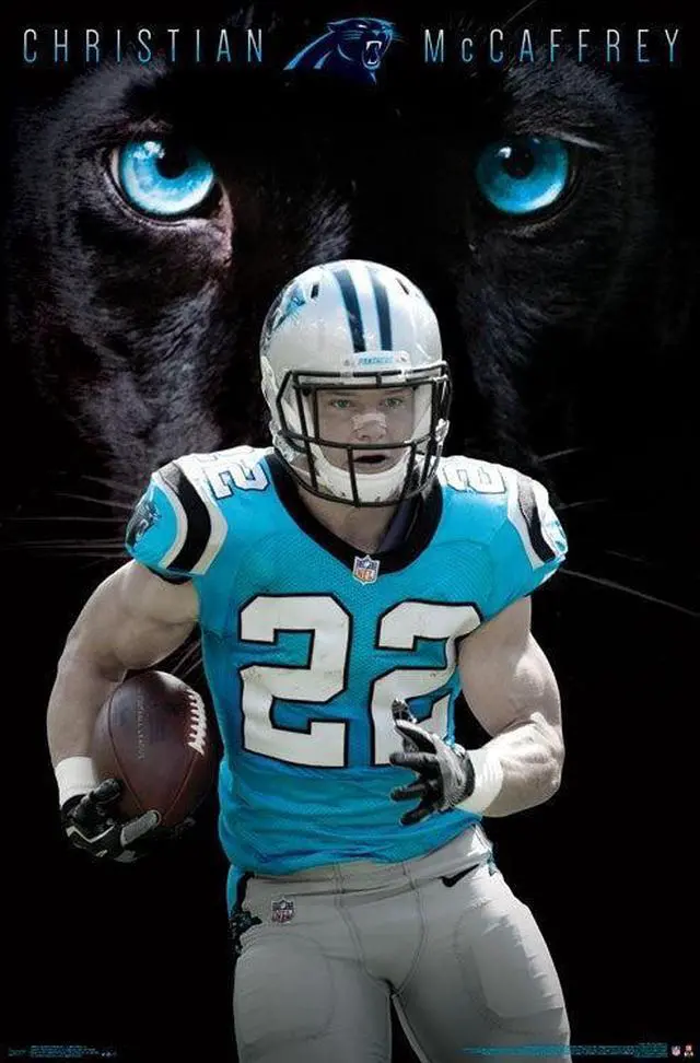 Main image of Carolina Panthers - Christian Mccaffrey Poster Print (22 x 34)