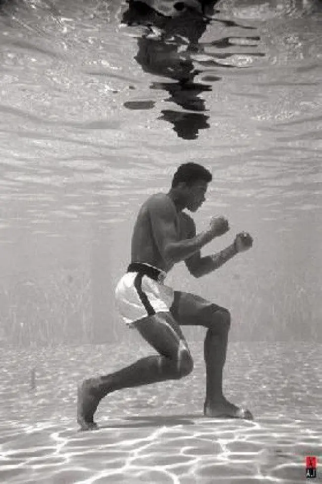 Main image of Muhammad Ali Underwater Poster Print (34 x 22)