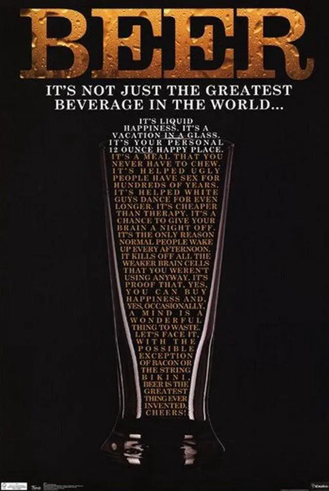 Main image of Beer - Greatest Beverage Poster Print (24 x 36)