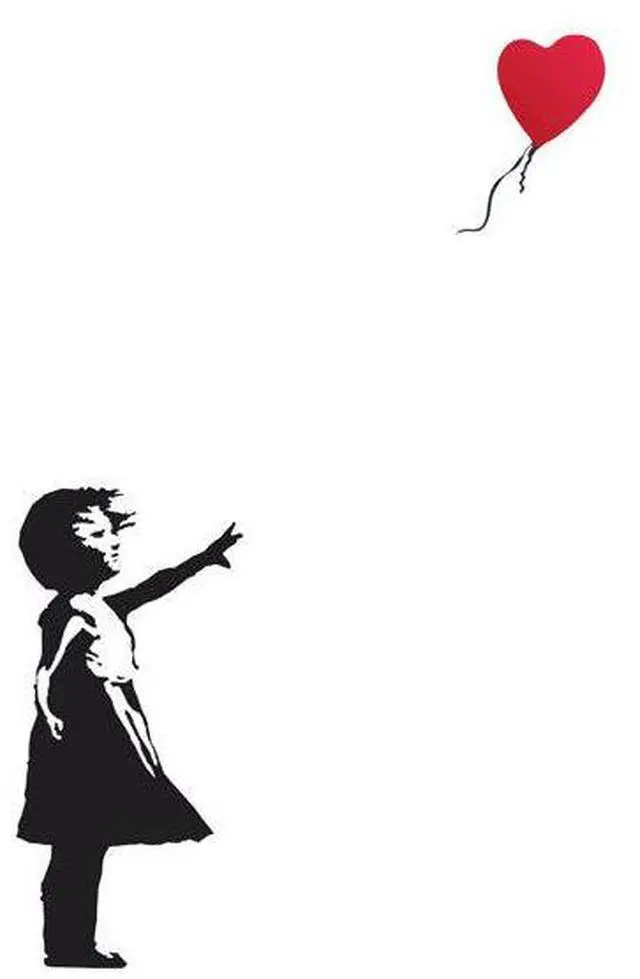 Main image of Banksy Balloon Girl Poster Print By (24 X 36)