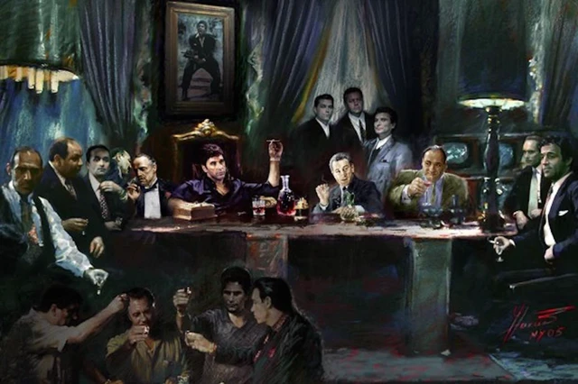 Main image of Gangsters Last Supper Poster Print (36 x 24)