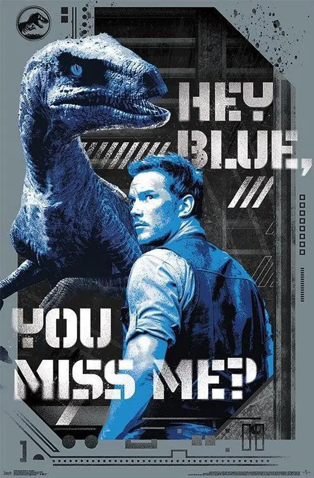 Main image of Jurassic World 2 - Hey Blue Poster Print (22 x 34)