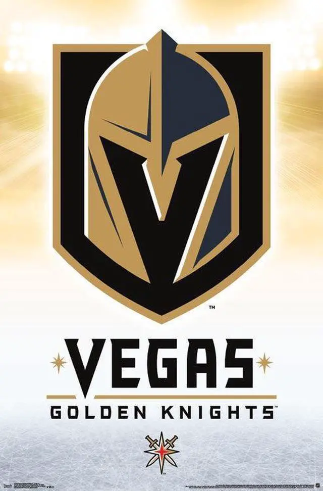Main image of Vegas Golden Knights__ - Logo Poster Print (22 x 34)