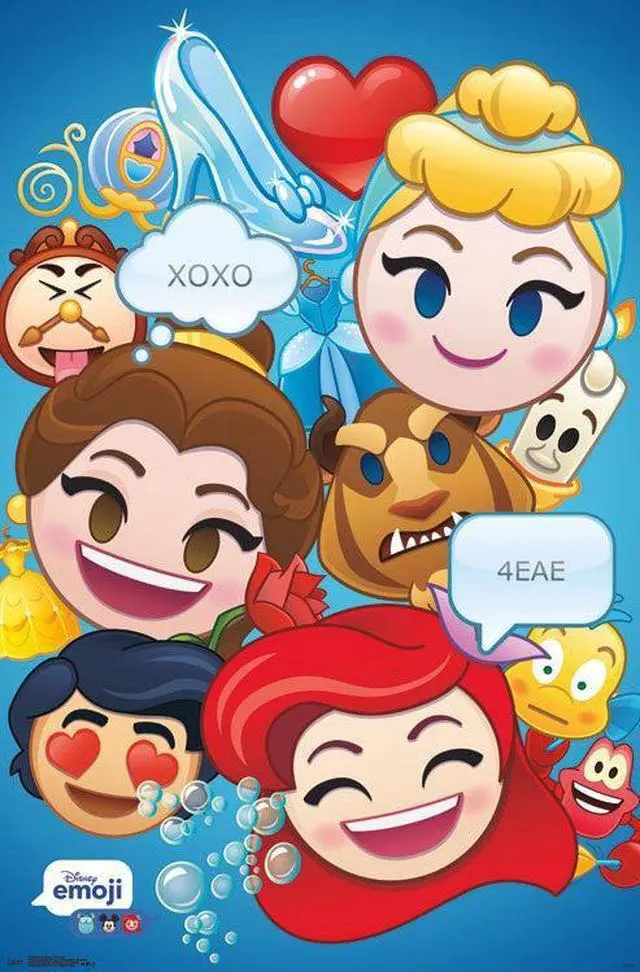 Main image of Disney Emoji - Princess Poster Print (22 x 34)