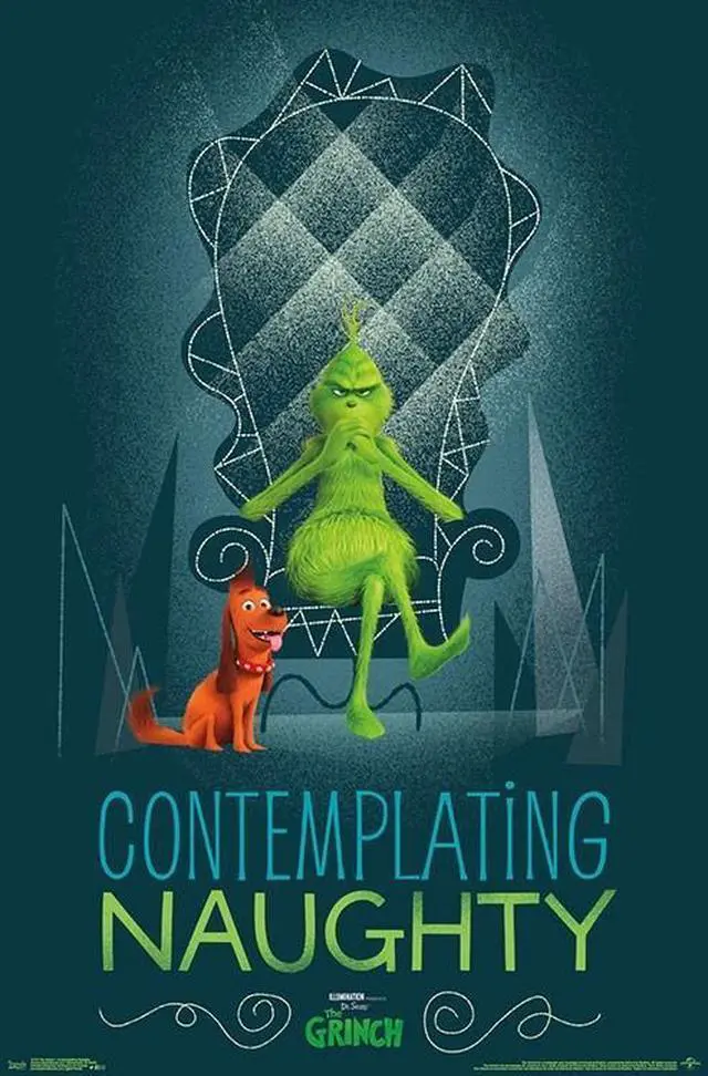 Main image of The Grinch - Contemplating Naughty Poster Print (22 x 34)