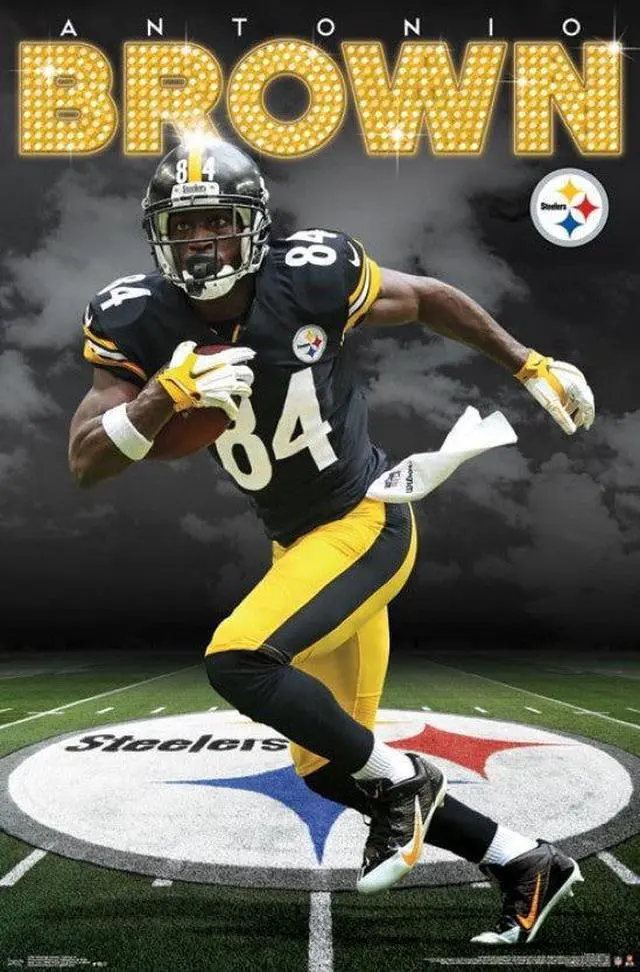 Main image of Pittsburgh Steelers - Antonio Brown Poster Print (22 x 34)