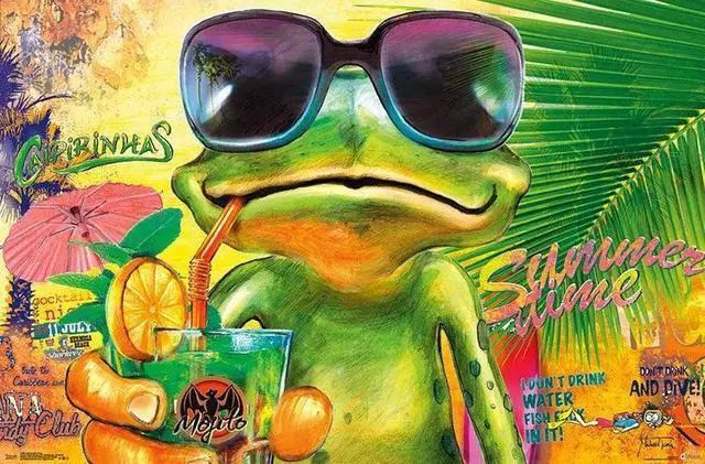 Main image of Summertime Frog Poster Print (22 x 34)