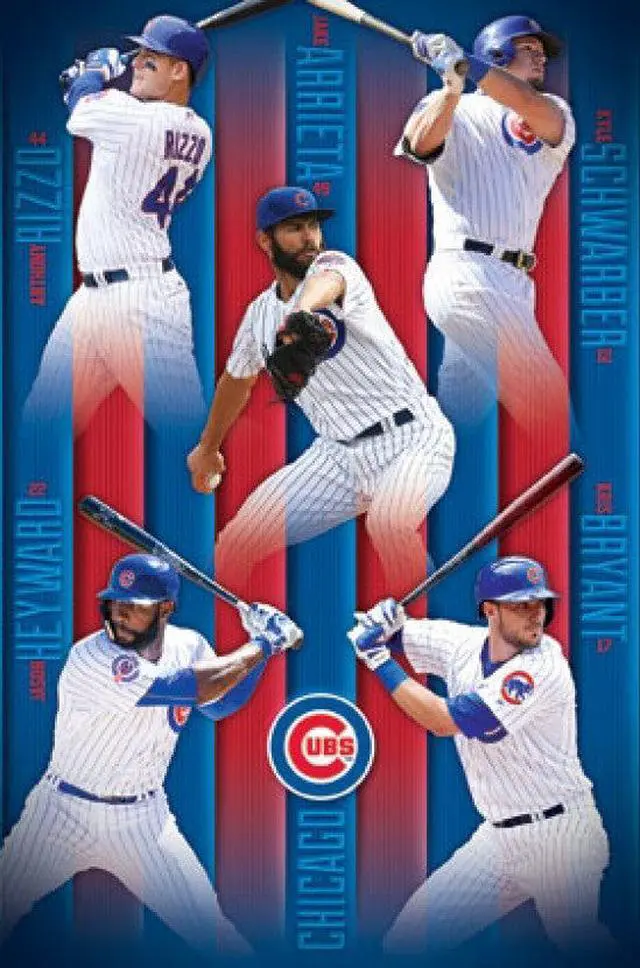Main image of Chicago Cubs - Group 16 Poster Print (22 x 34)