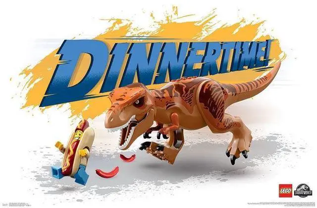 Main image of Lego Jurassic World - Dinnertime Poster Print (34 x 22)