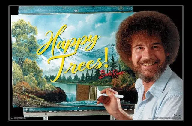 Main image of Bob Ross - Happy Trees Poster Print (34 x 22)