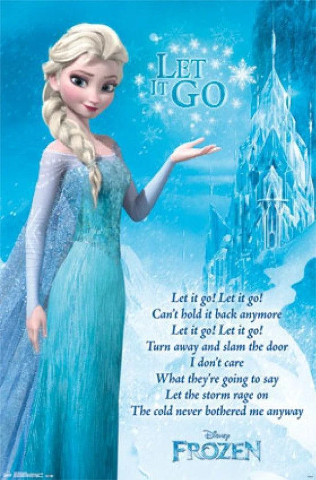 Main image of Frozen - Let it Go Lyrics Poster Print (24 x 36)