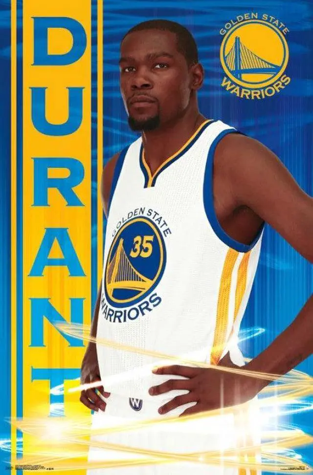 Alt view image 2 of 2 - Golden State Warriors - Kevin Durant 16 Poster Print (22 x 34)