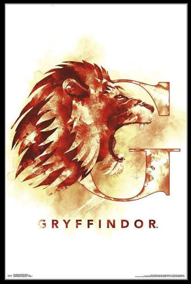 Main image of Harry Potter - Gryffindor Illustrated Poster Print (22 x 34)
