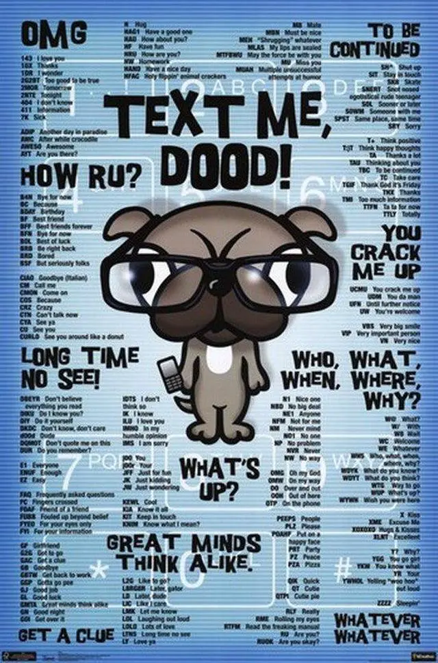 Main image of Text Me Dood Poster Print (24 x 36)