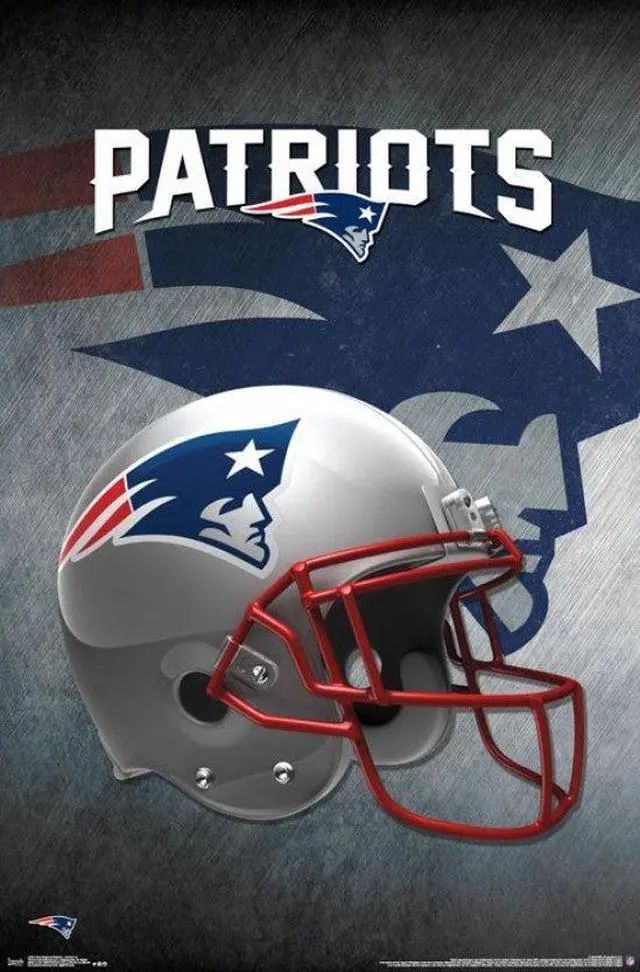 Main image of New England Patriots - Helmet 16 Poster Print (22 x 34)