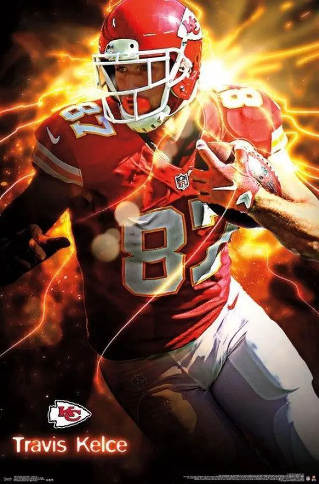 Main image of Kansas City Chiefs - Travis Kelce 16 Poster Print (22 x 34)