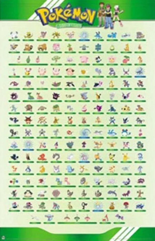 Main image of Pokemon - The Beings Grid Poster Print (22 x 34)