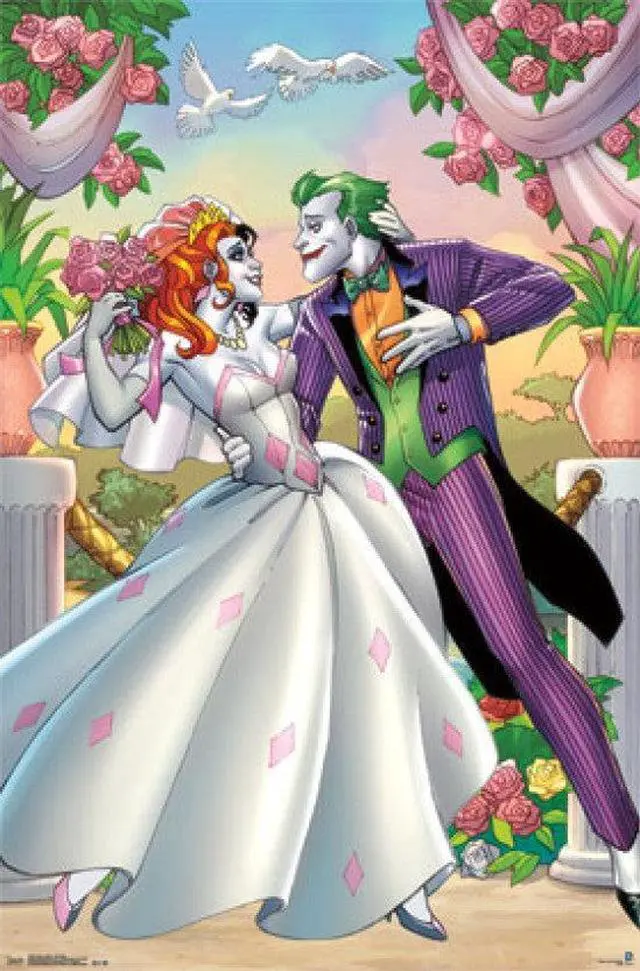 Main image of Harley Quinn and Joker - Romance Poster Print (22 x 34)