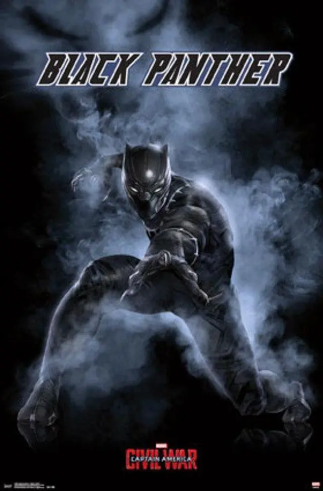 Main image of Captain America: Civil War - Black Panther Poster Print (22 x 34)