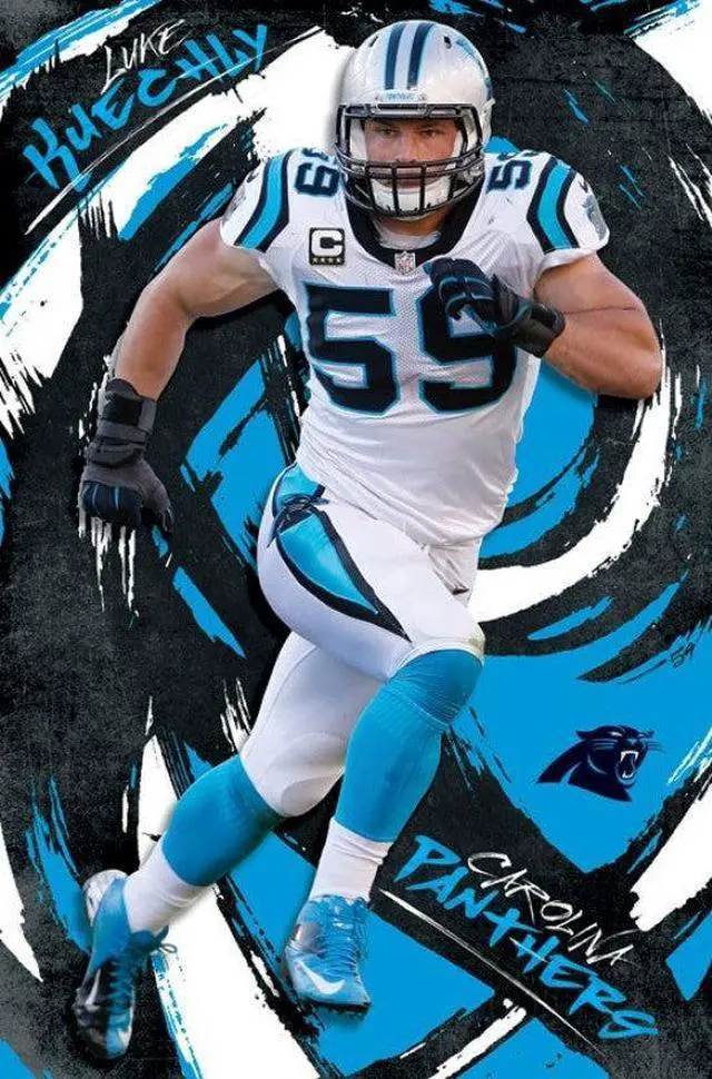 Main image of Carolina Panthers - Luke Kuechly 16 Poster Print (22 x 34)