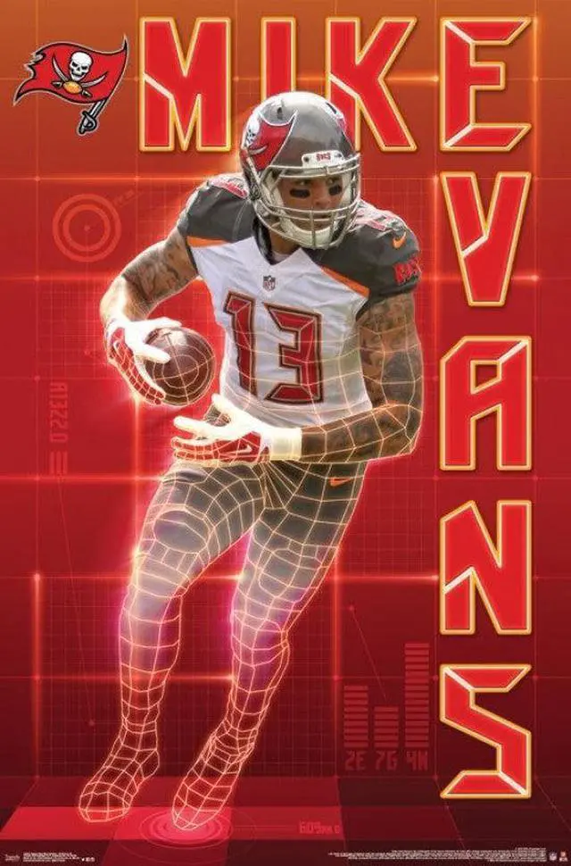 Main image of Tampa Bay Buccaneers - Mike Evans 16 Poster Print (22 x 34)