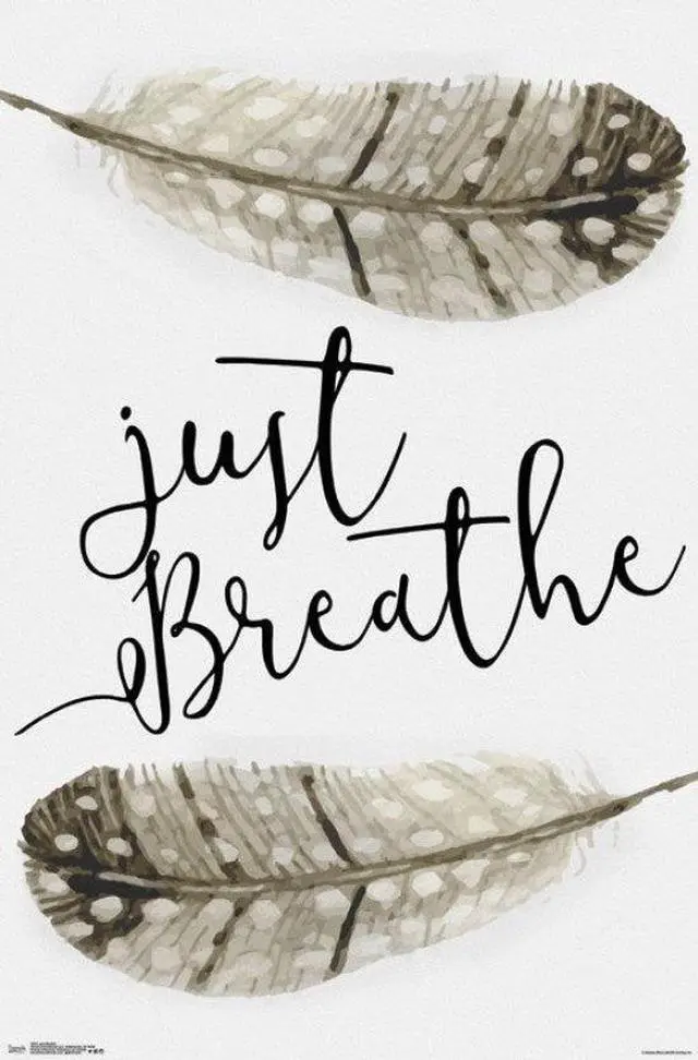 Main image of Just Breathe Poster Print (22 x 34)