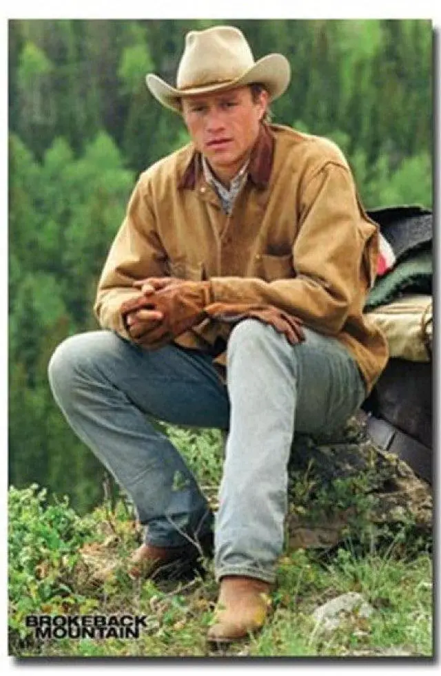 Main image of Heath Ledger - Cowboy Poster Print (22 x 34)