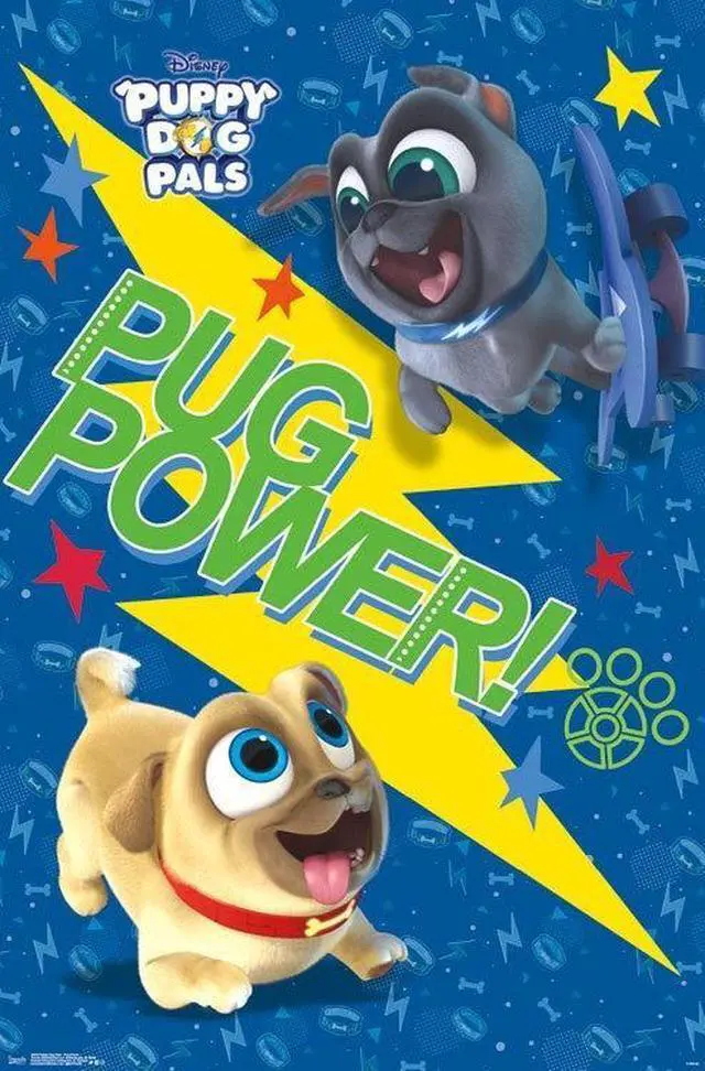 Main image of Puppy Dog Pals - Pug Power Poster Print (22 x 34)
