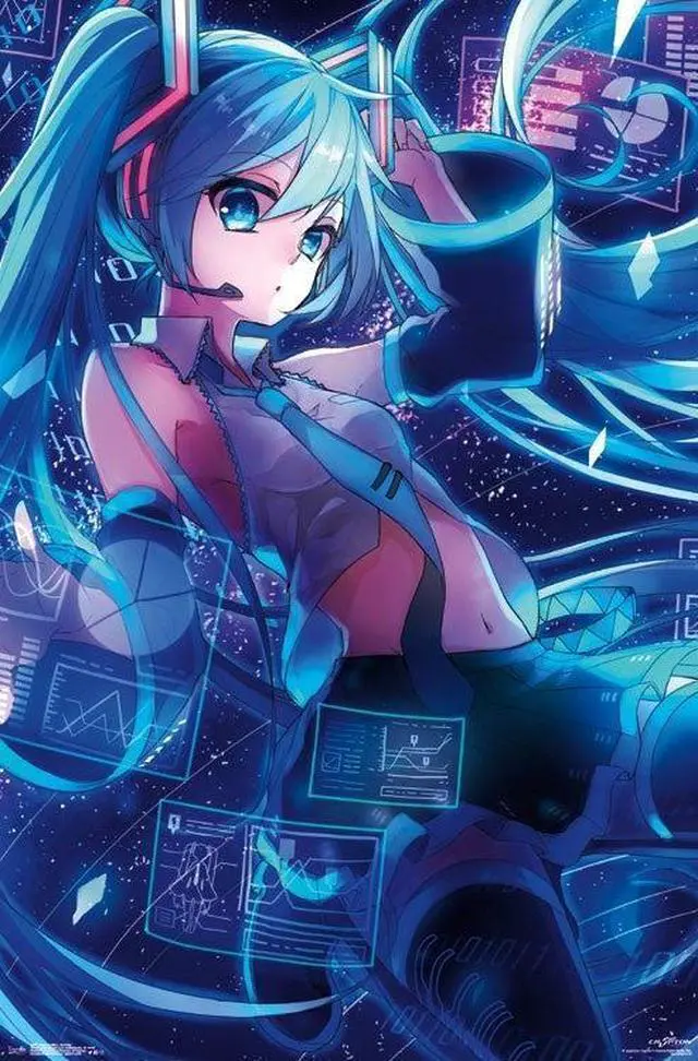 Main image of Hatsune Miku - Screens Poster Print (22 x 34)