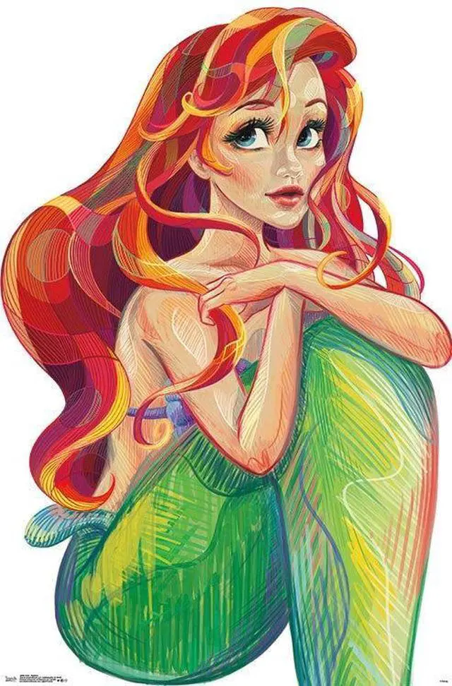 Main image of Ariel - Stylized Poster Print (22 x 34)