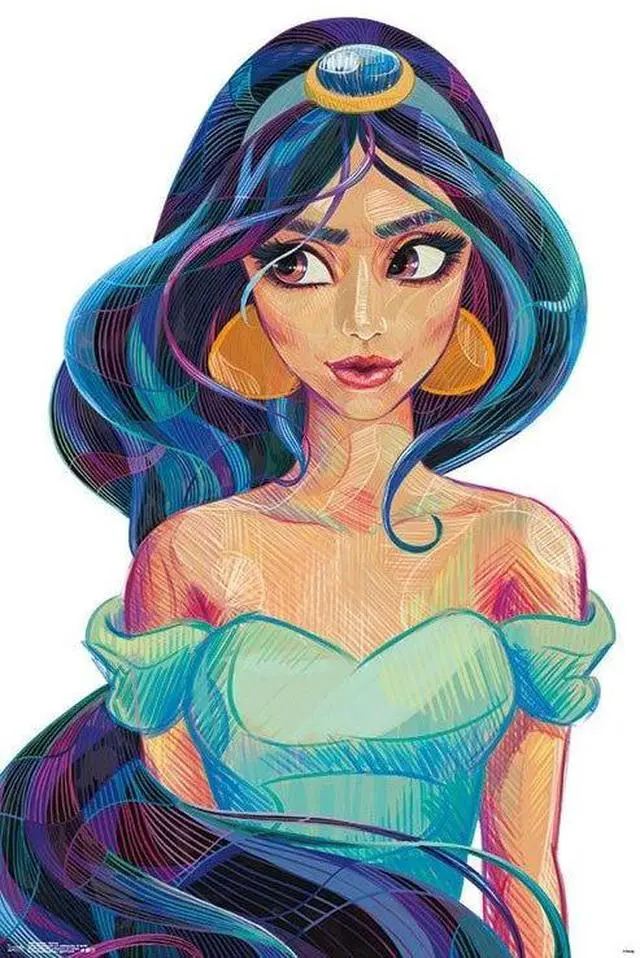 Main image of Jasmine - Stylized Poster Print (22 x 34)