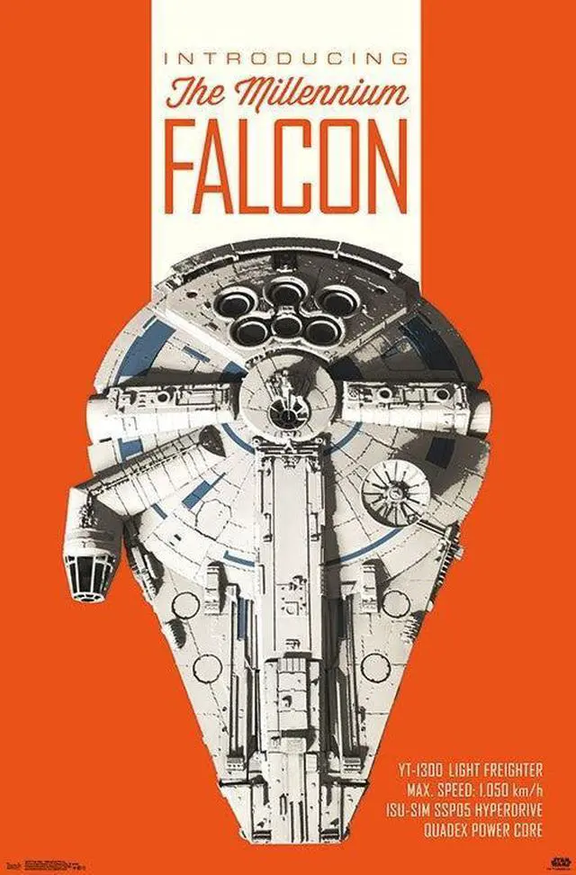 Main image of Han Solo - Millennium Falcon Poster Print (22 x 34)