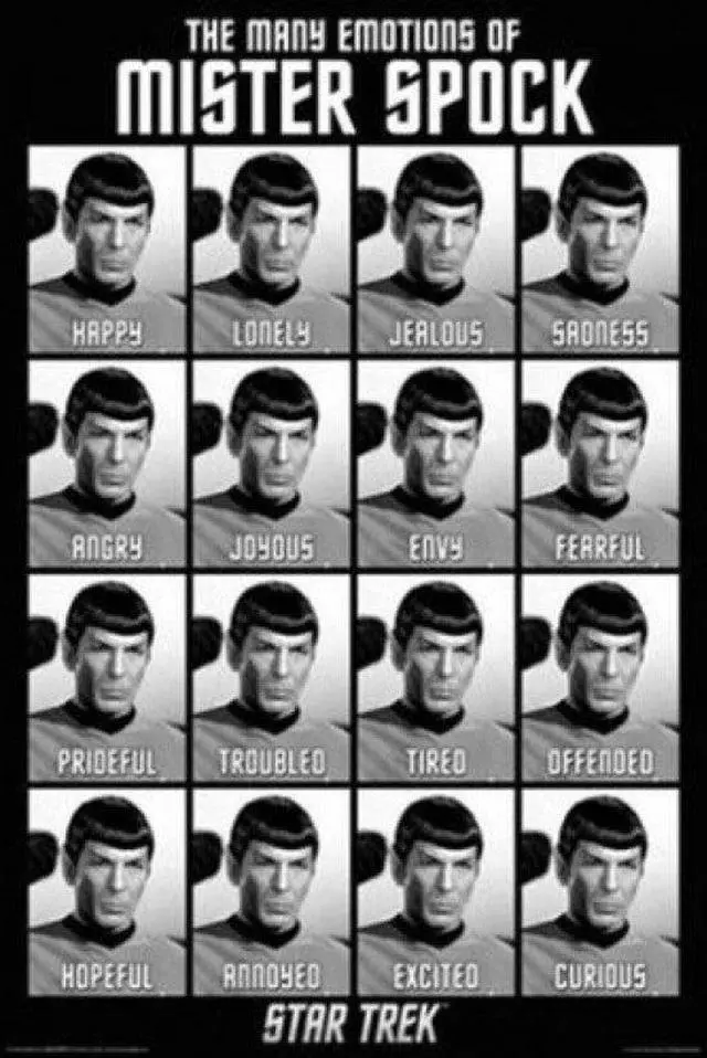 Main image of Star Trek Spok Emotions Of Spock Poster Print (24 X 36)