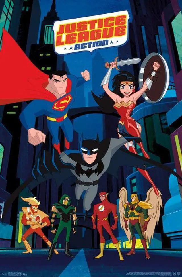 Main image of Justice League Action - Collage Poster Print (22 x 34)