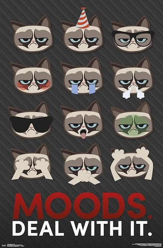 Main image of Grumpy Cat - Grid Poster Print (22 x 34)