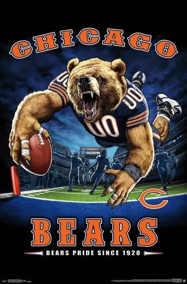 Main image of Chicago Bears - End Zone Poster Print (22 x 34)