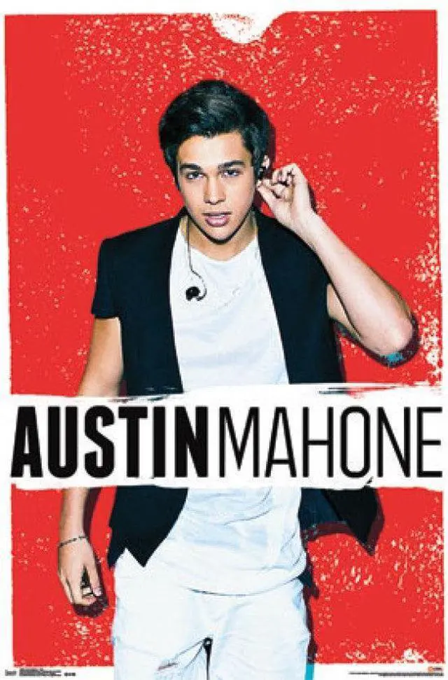Main image of Austin Mahone - Red Poster Print (24 x 36)
