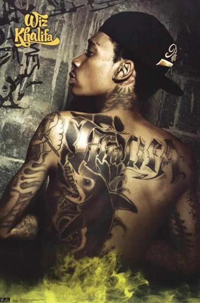 Main image of Wiz Khalifa - Tats Poster Print (24 x 36)