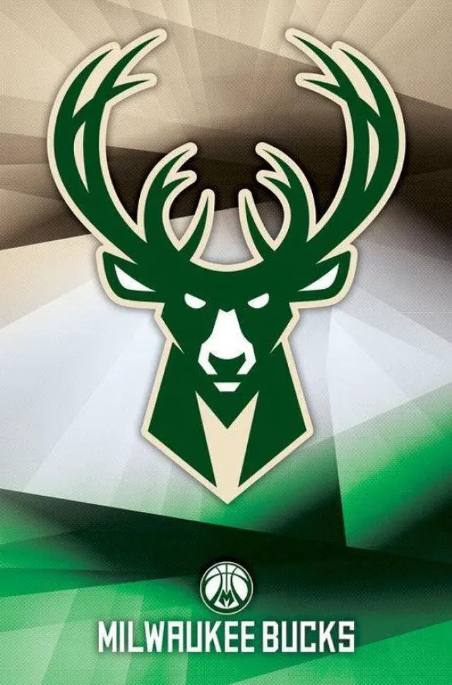 Main image of Milwaukee Bucks - Logo 16 Poster Print (22 x 34)