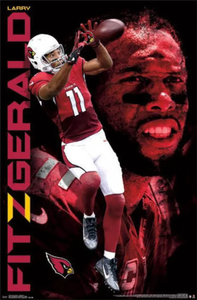Main image of Arizona Cardinals - Larry Fitzgerald 14 Poster Print (22 x 34)