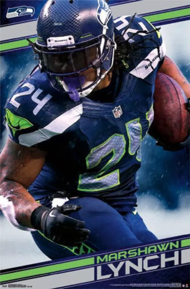 Main image of Seattle Seahawks - M Lynch 14 Poster Print (24 x 36)